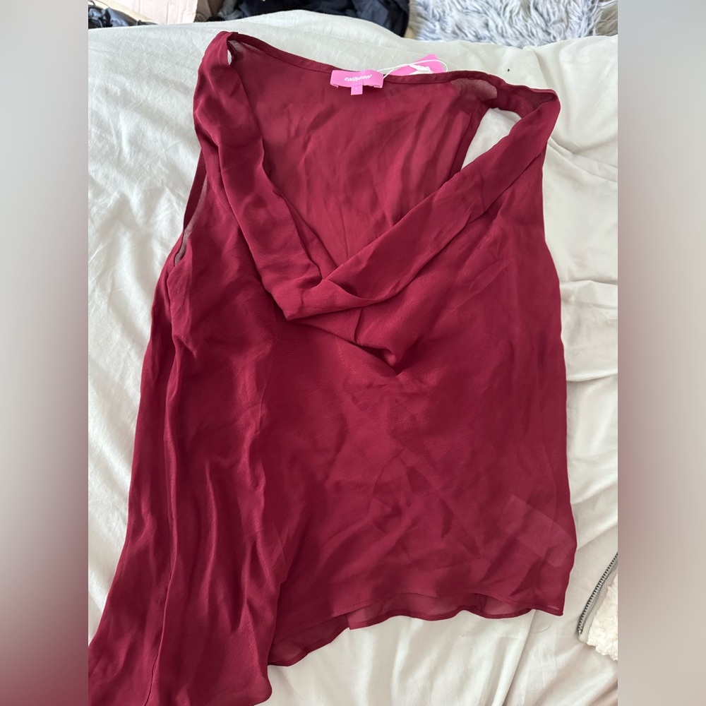 Edikted Deep Red Women's Blouse